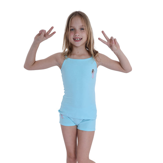 طقم ملابس داخلية للبنات، حمالات رفيعة