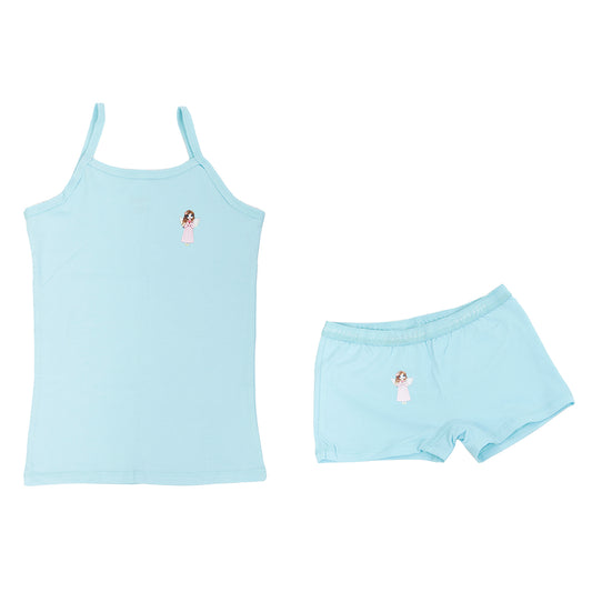 طقم ملابس داخلية للبنات، حمالات رفيعة